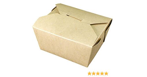Kraft Take Away Box, 19x14x6, 1850ml, 200st/doos v2