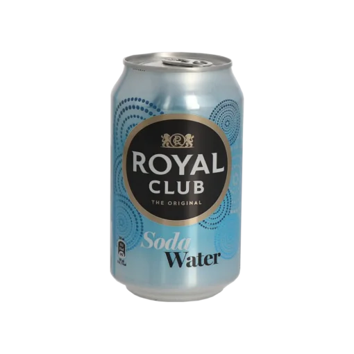 Royal Club Soda Water, 0.33L Can, 24pcs