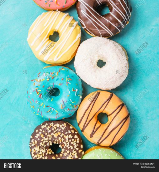 Diepvries Donuts assortiment, doos a 48x55gr
